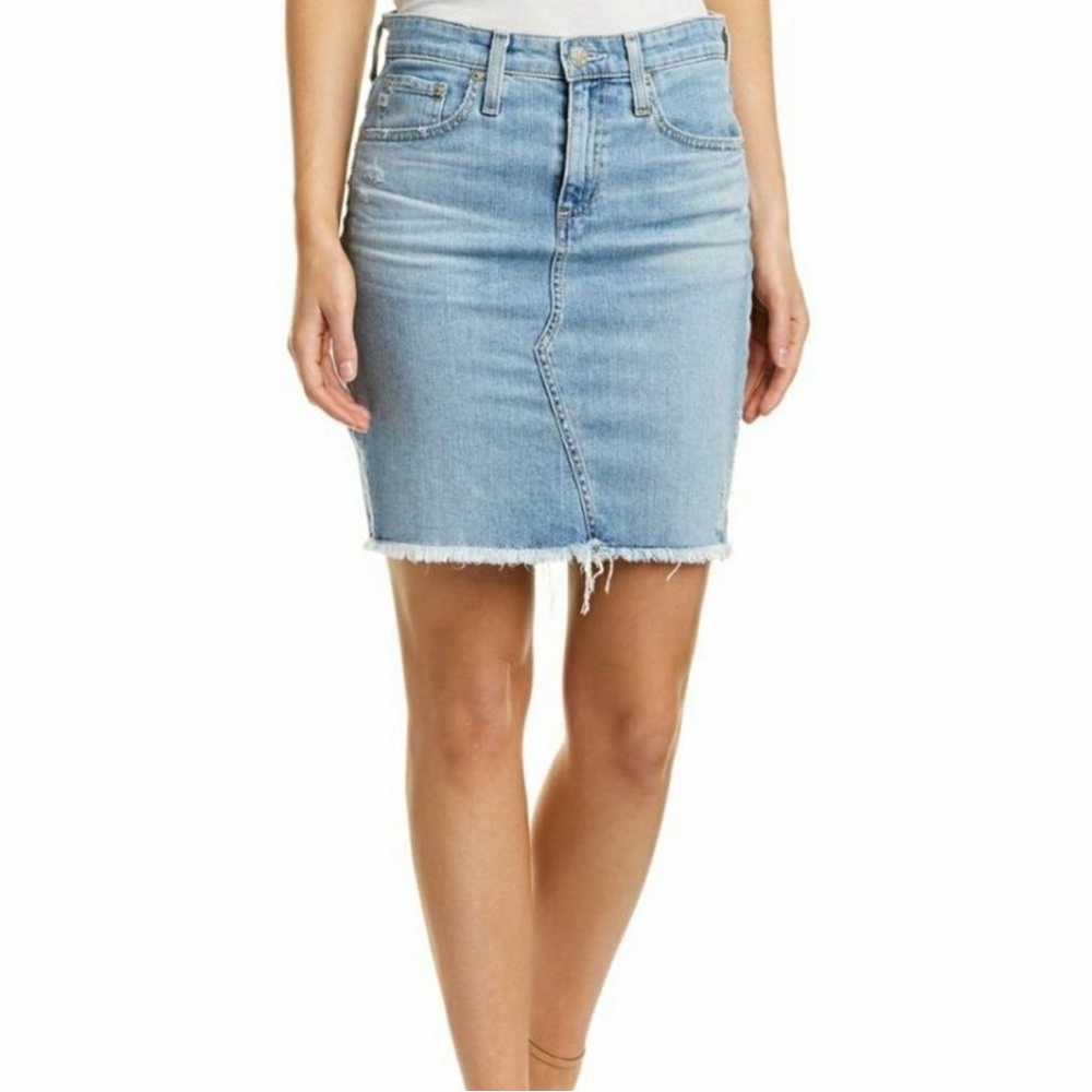 AG Erin Denim Pencil Skirt